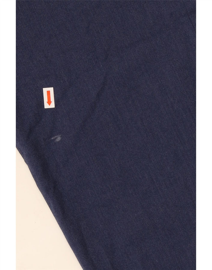 Pantaloni da abito slim da uomo Ted Baker W36 L28 poliestere blu navy