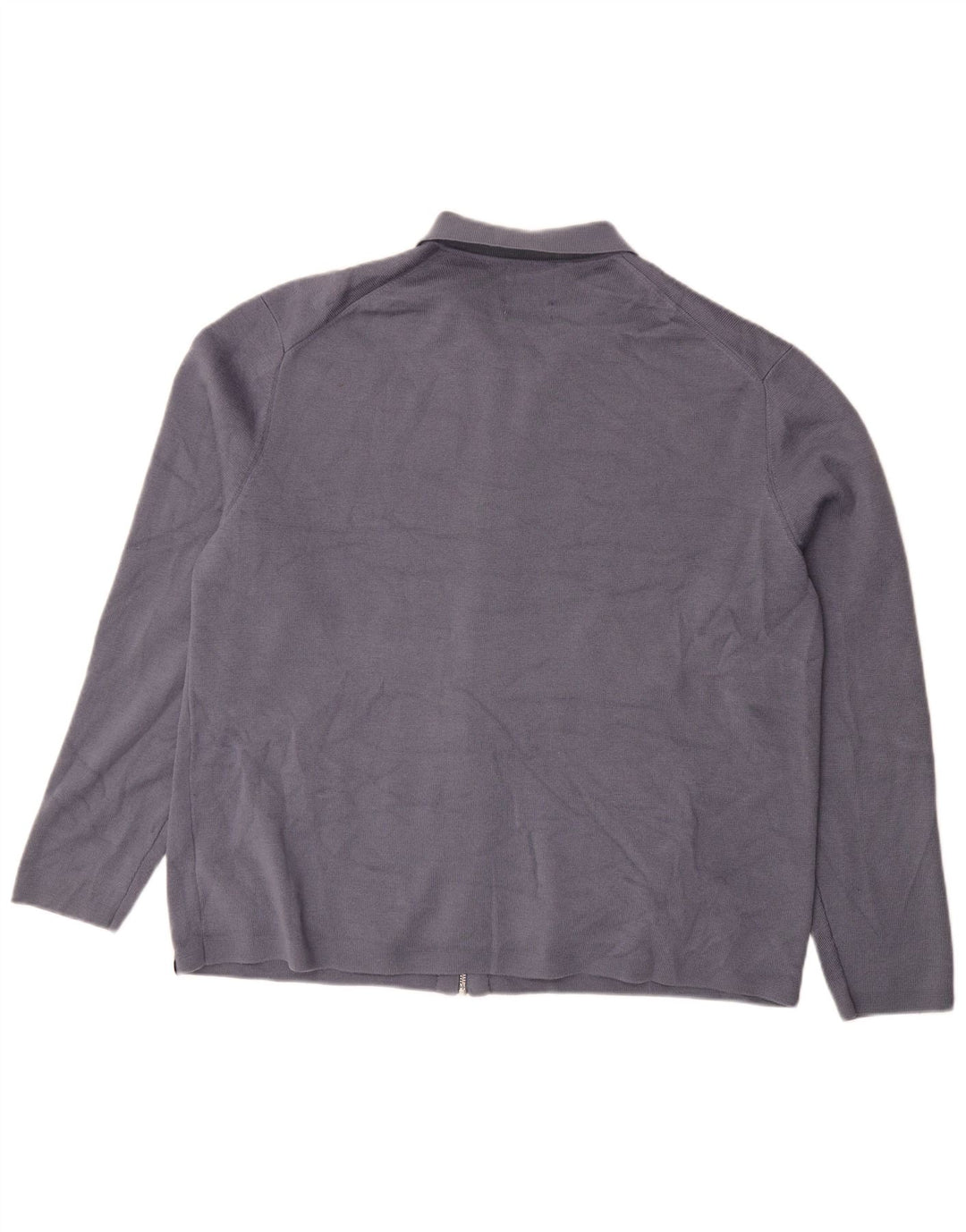 Maglione cardigan da uomo Marks & Spencer XL in lana merino blu