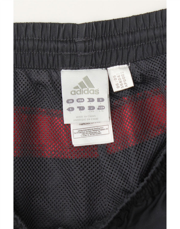 Pantaloni da tuta Adidas Climacool da uomo grandi in poliestere color block nero