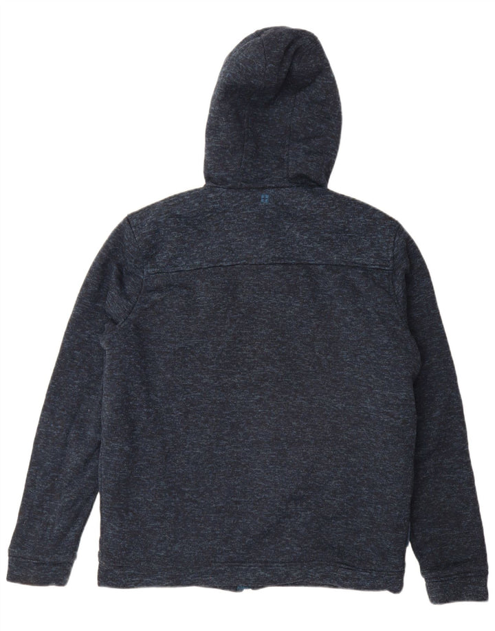 Maglione con cappuccio e zip da uomo Mountain Warehouse grande blu navy screziato