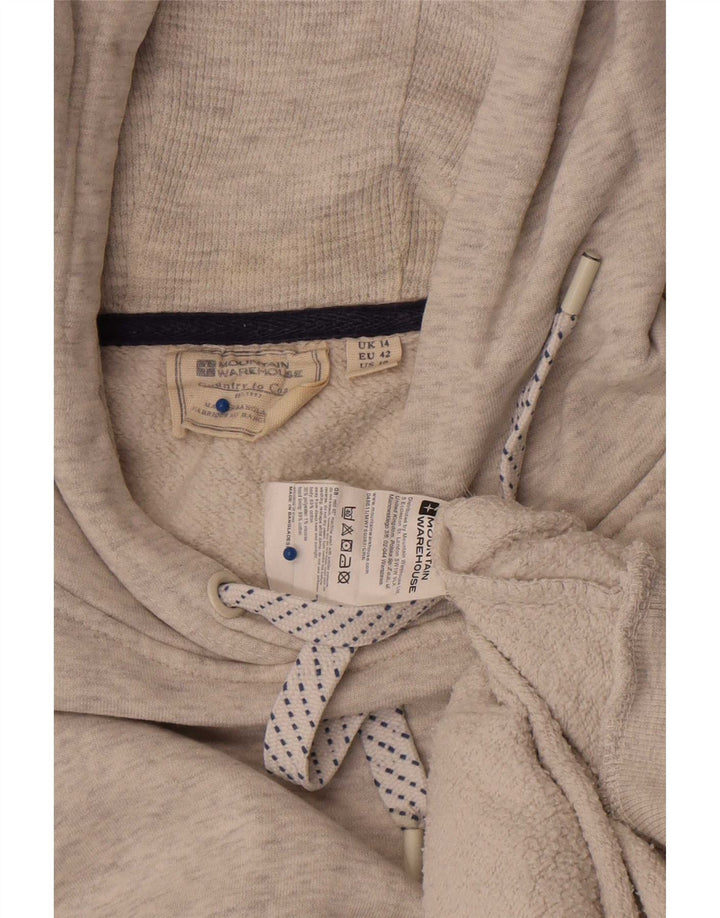 Maglione con cappuccio da donna Mountain Warehouse UK 14 Cotone grigio medio