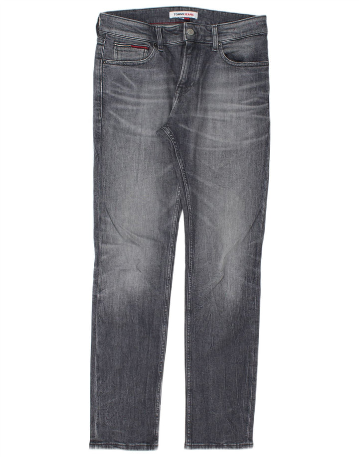TOMMY HILFIGER Jeans slim da uomo W30 L32 cotone grigio