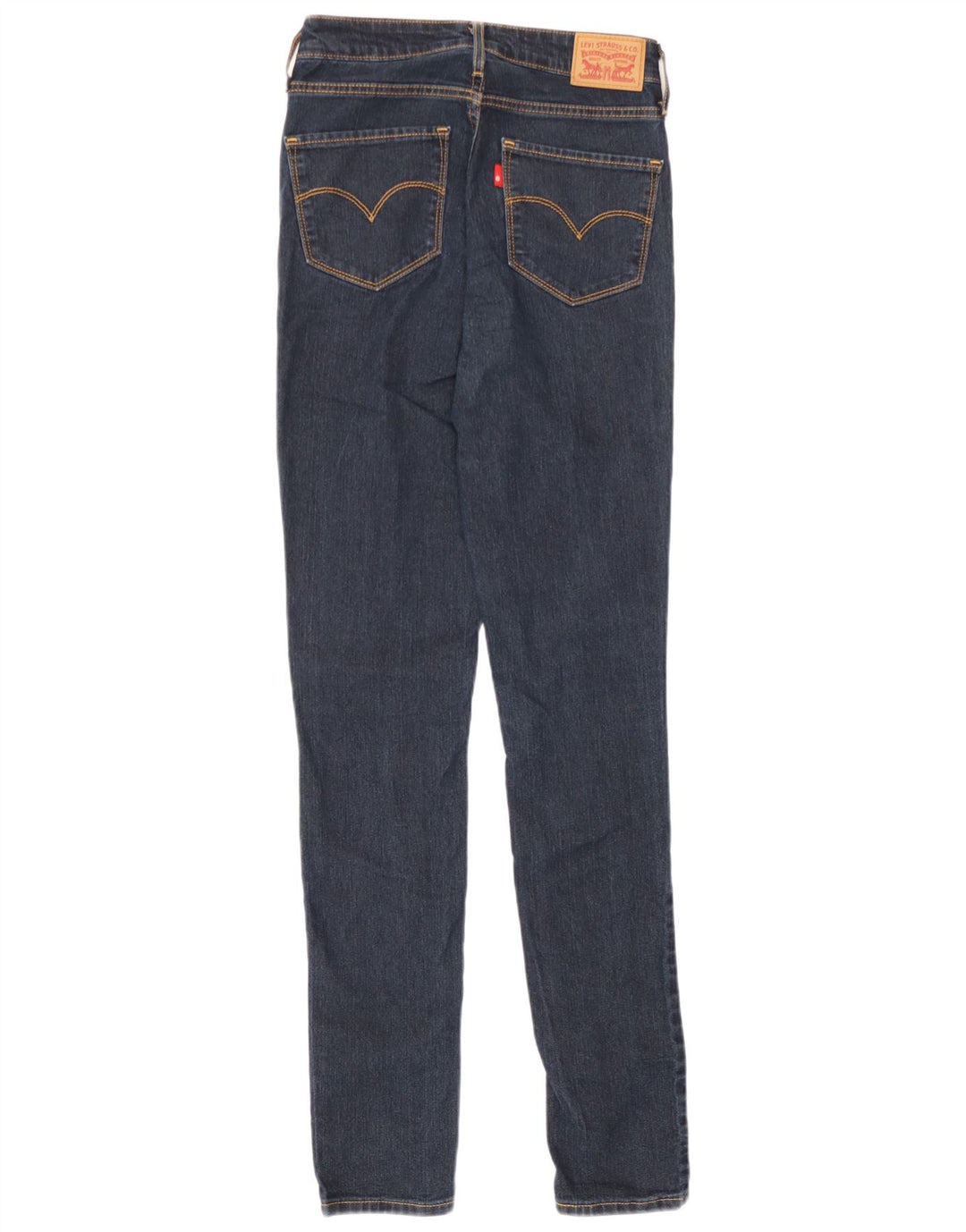 Levi's Womens Skinny Jeans W25 L32 Navy Blue Cotton