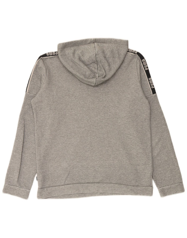 Felpa con cappuccio grafica PUMA da ragazzo 15-16 anni in cotone grigio