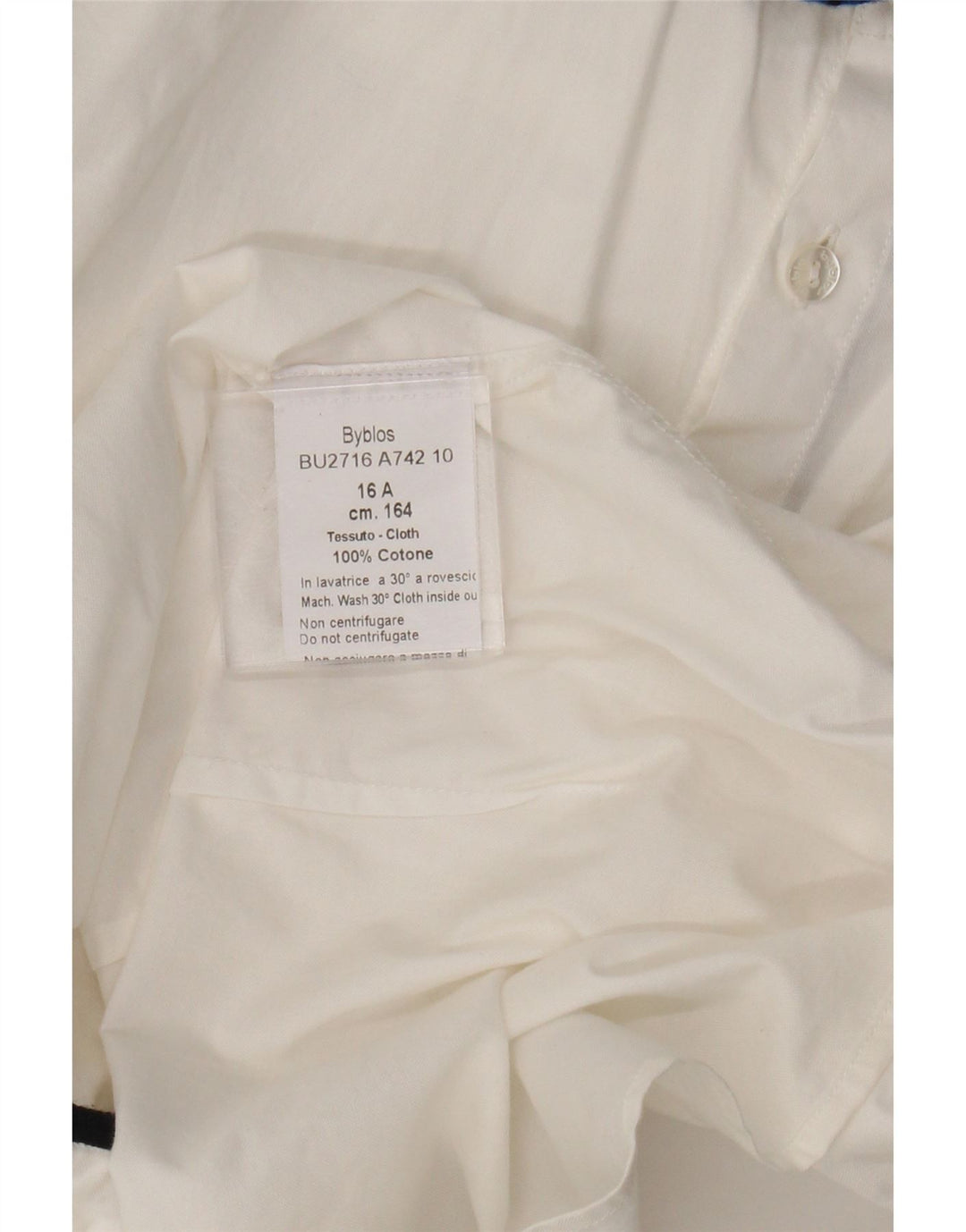 Camicia Bambino Byblos 15-16 Anni Cotone Bianco