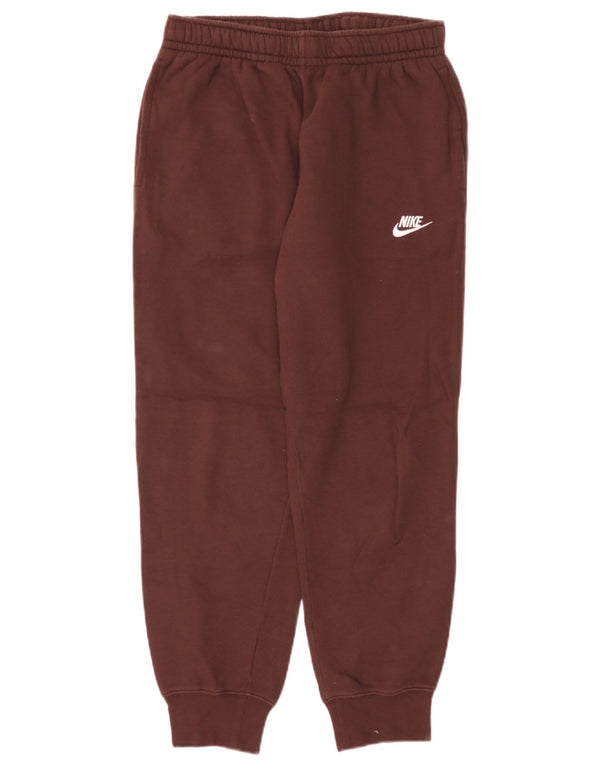 Pantaloni da tuta da donna Nike Joggers UK 10 Small Marrone Cotone