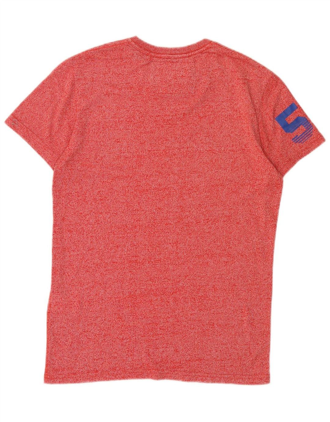 T-shirt grafica da uomo Superdry Top in cotone chiazzato rosso piccolo
