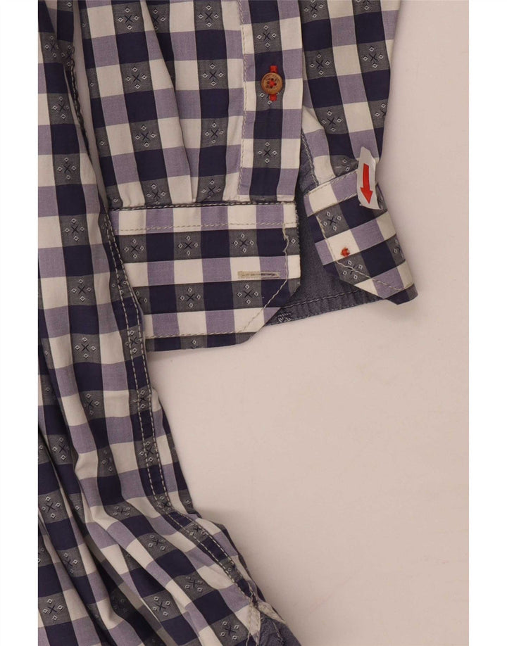 Ted Baker Camicia da uomo Taglia 4 Grande Cotone a quadretti viola