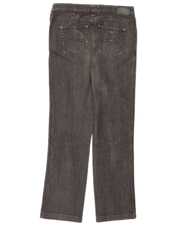 Jeans dritti da donna Armani W31 L28 Grigi