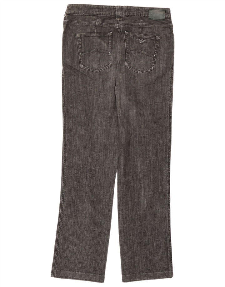Jeans dritti da donna Armani W31 L28 Grigi