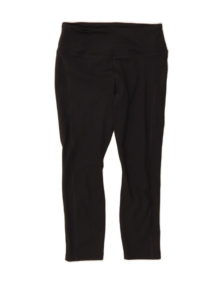 NIKE Womens Capri Leggings UK 12 Medium  Black Polyester Vintage Nike and Second-Hand Nike from Messina Hembry 