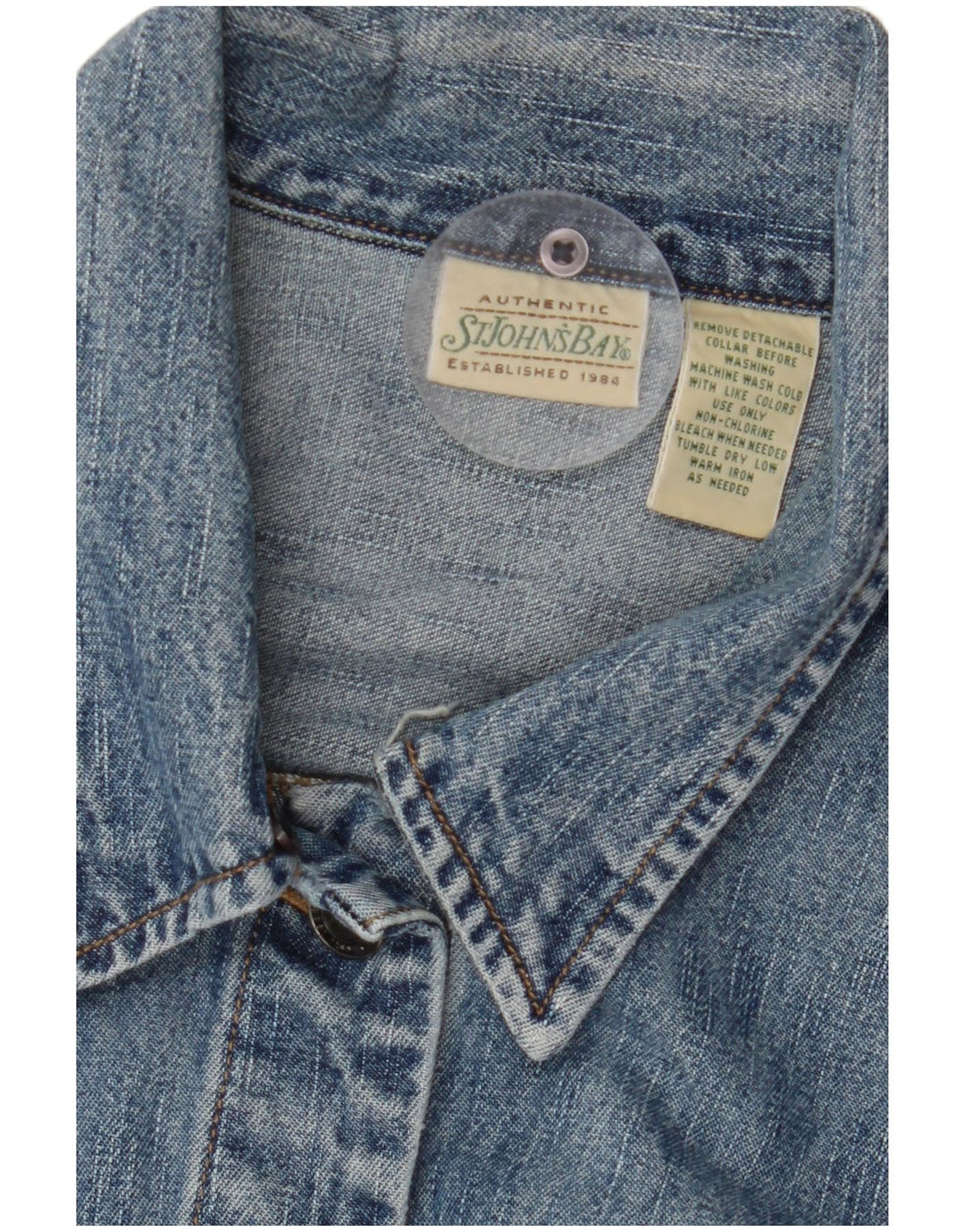 Giacca di jeans da donna ST JOHN'S BAY UK 16 grande blu