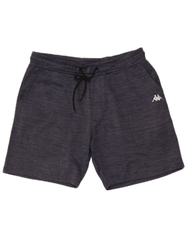 Pantaloncini sportivi da uomo Kappa XL in poliestere screziato blu navy