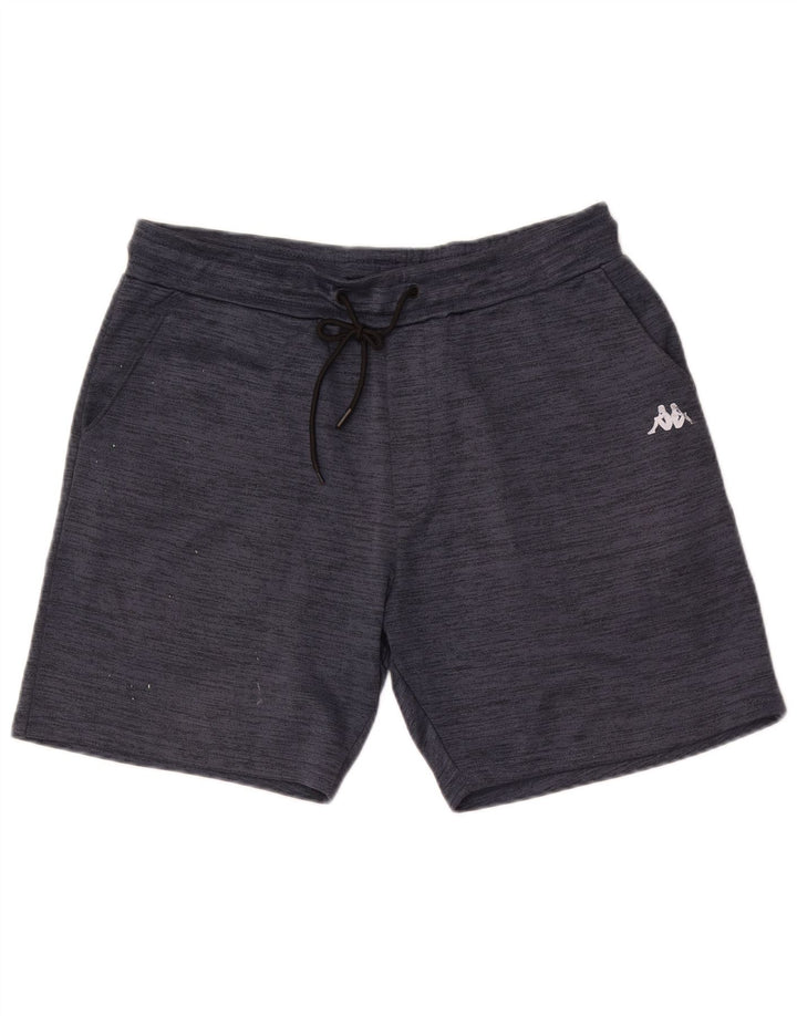 Pantaloncini sportivi da uomo Kappa XL in poliestere screziato blu navy