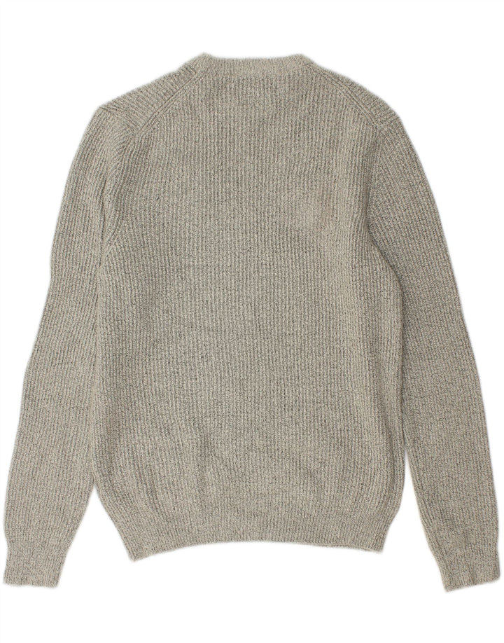 MARKS & SPENCER Maglione girocollo da uomo in poliammide grigio medio