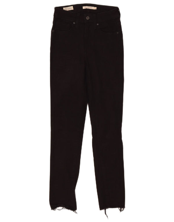 Jeans skinny a vita alta Levi's 721 da donna W24 L26 cotone nero