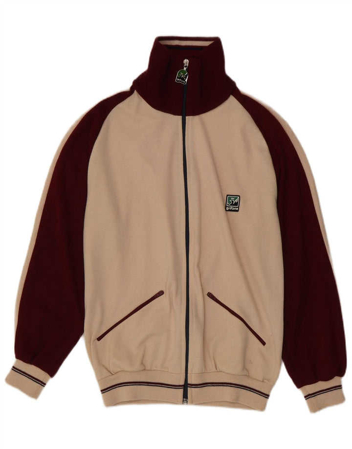 Tuta intera vintage da donna EU 40 Borgogna media color block retrò