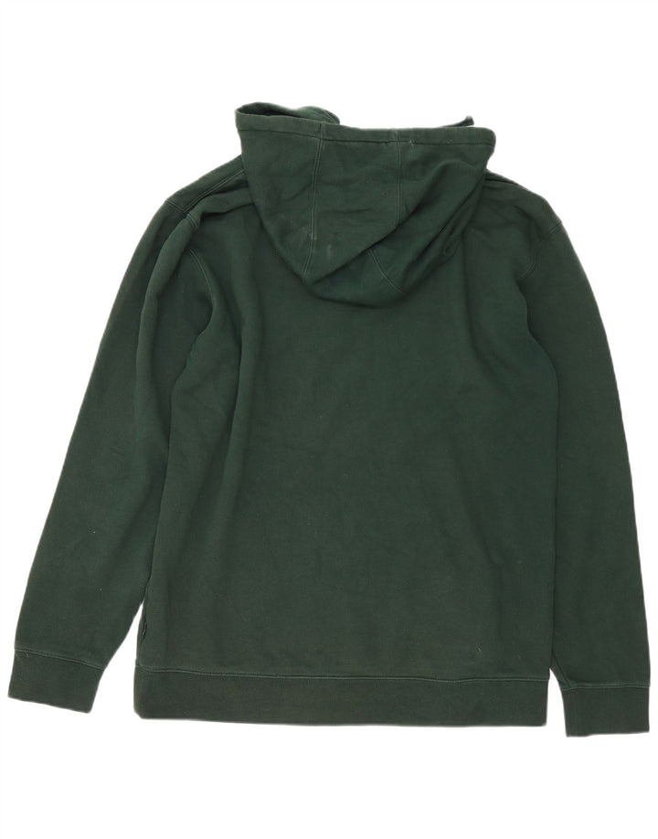 Felpa con cappuccio da uomo Vans grande in cotone verde