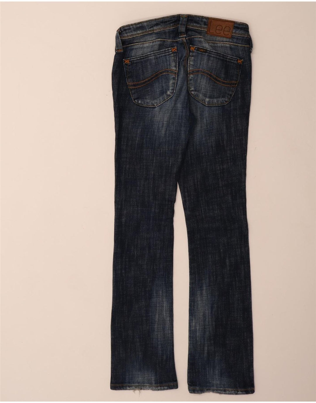 Jeans bootcut da donna a vita bassa LEE W29 L33 cotone blu navy