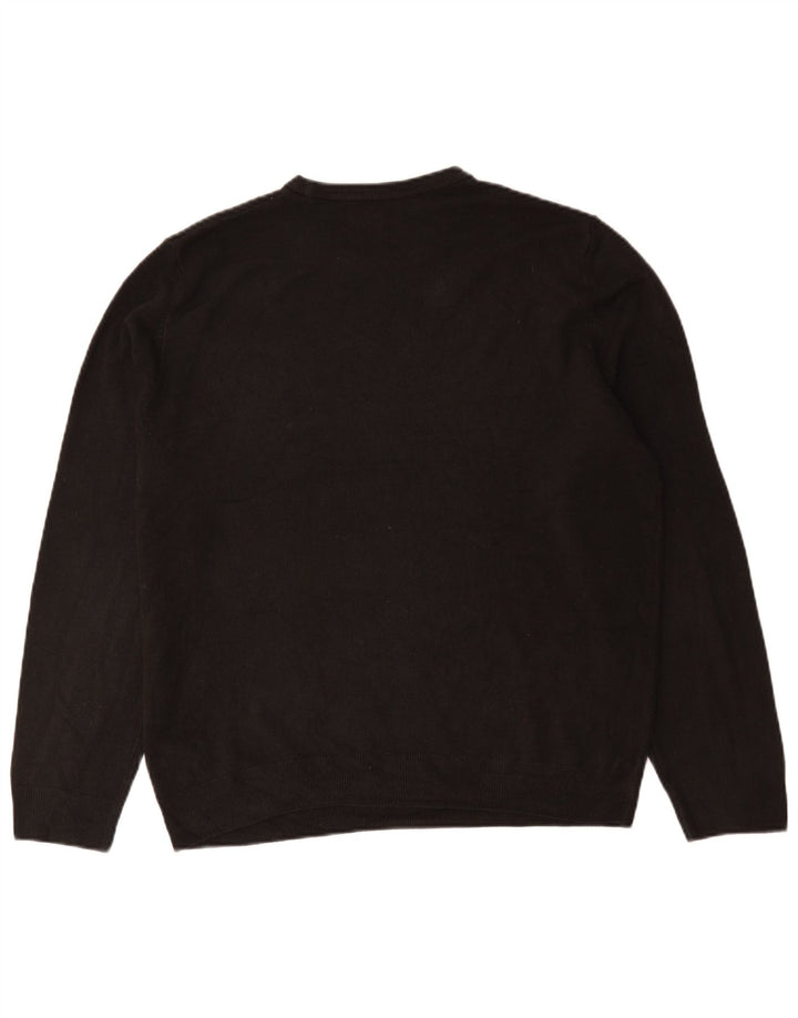 Maglione maglione girocollo da uomo Marks & Spencer XL acrilico nero