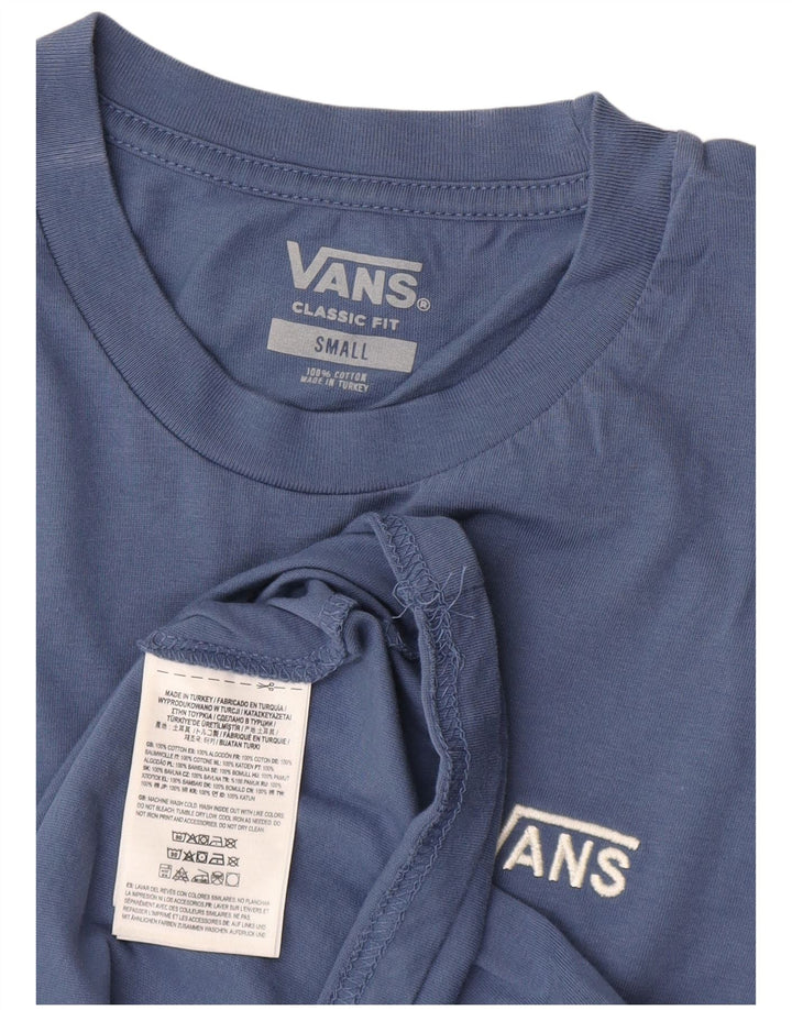 T-shirt da uomo Vans Classic Fit, piccola, in cotone blu