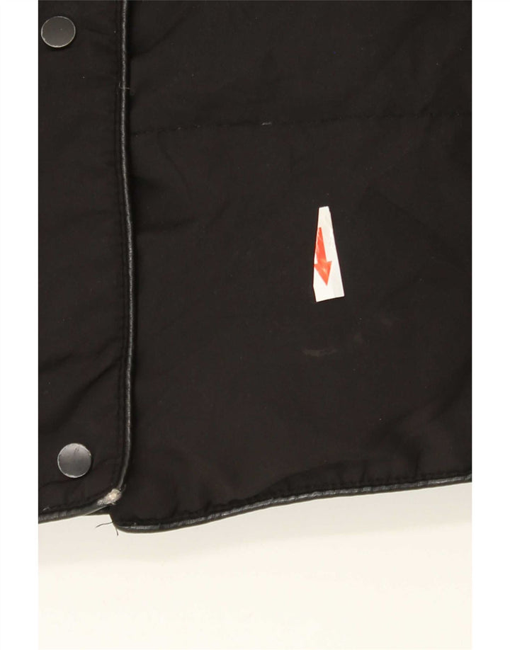 Cappotto imbottito con cappuccio da donna Zara UK 14 grande nero