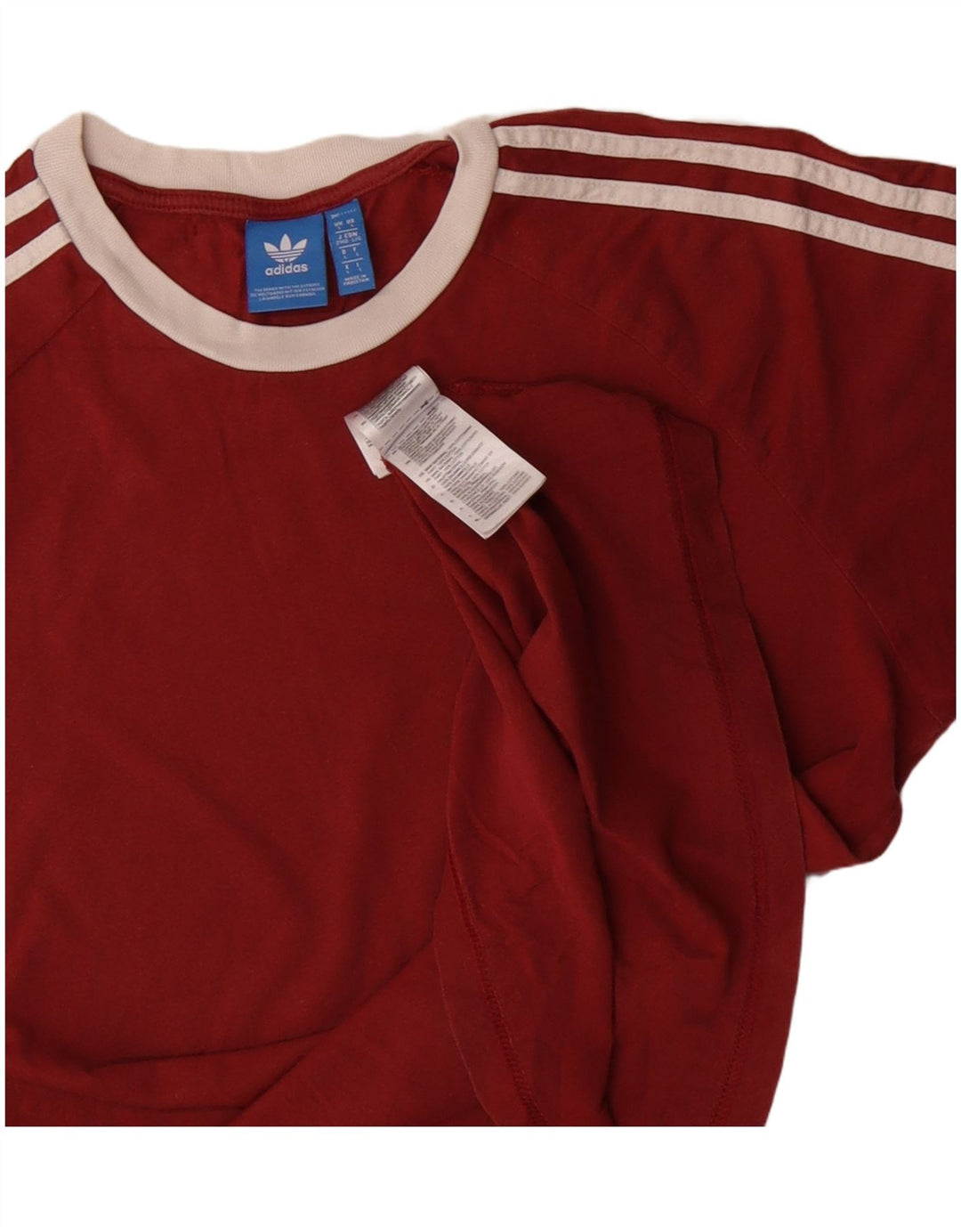 Maglietta Adidas da uomo Top Large in cotone bordeaux