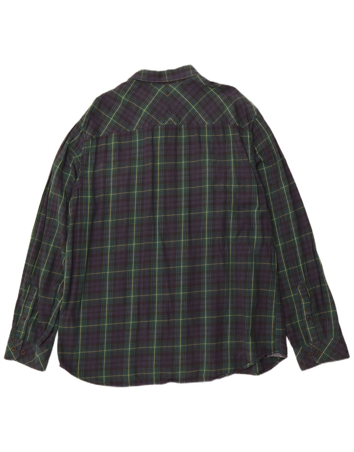 TIMBERLAND Camicia da uomo in flanella slim fit Earthkeepers 3XL blu navy a quadri