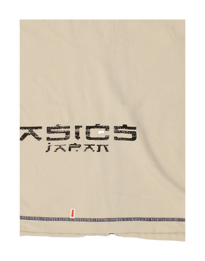 ASICS Boys Sleeveless Graphic Tracksuit Top Jacket 13-14 Years White Vintage Asics and Second-Hand Asics from Messina Hembry 