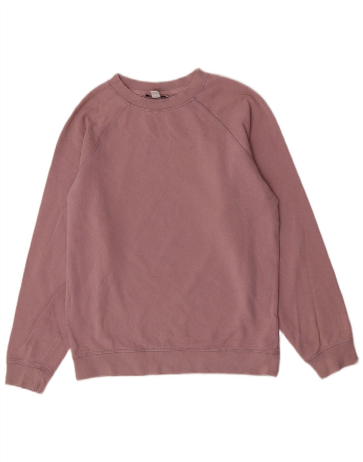 Topshop Felpa oversize da donna Maglione UK 8 Piccolo Cotone rosa