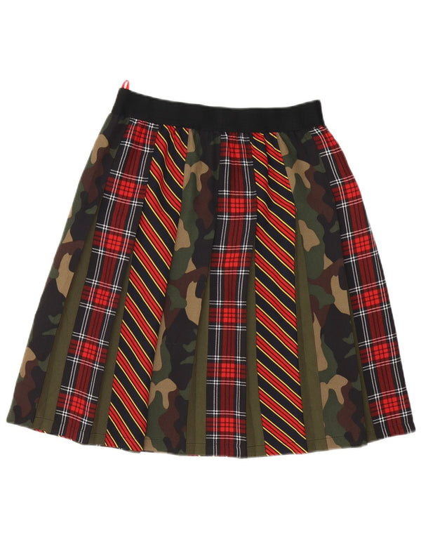 Gonna a trapezio da donna Benetton piccola W26 poliestere mimetico multicolore