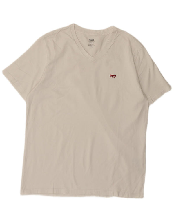 T-shirt Levi's da uomo con vestibilità standard, taglia grande, in cotone bianco