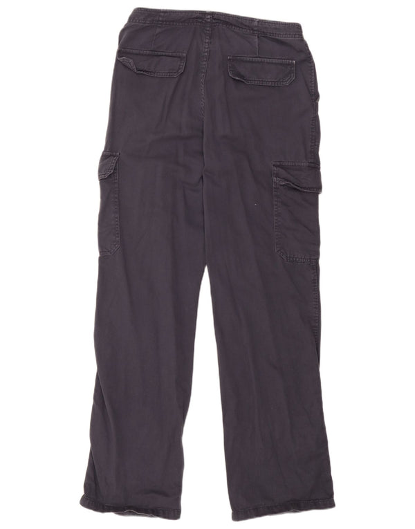 Pantaloni cargo dritti da donna Zara EU 38 Small W28 L31 Blu navy