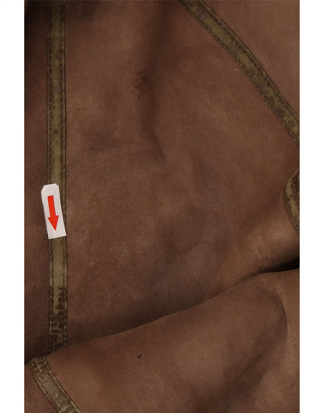 Cappotto oversize in shearling vintage da donna IT 44 Shearling marrone medio