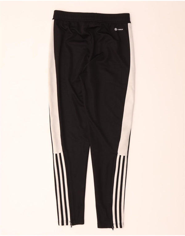 Pantaloni da tuta Adidas Aeroready da uomo piccoli in poliestere color block nero