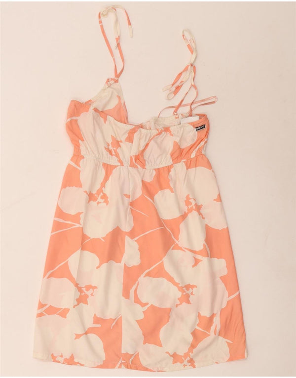 Roxy Womens Sundress UK 12 Medium Pink Floral Polyester
