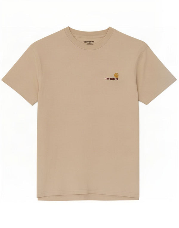 Carhartt T-shirt regolare da uomo Top piccola in cotone beige