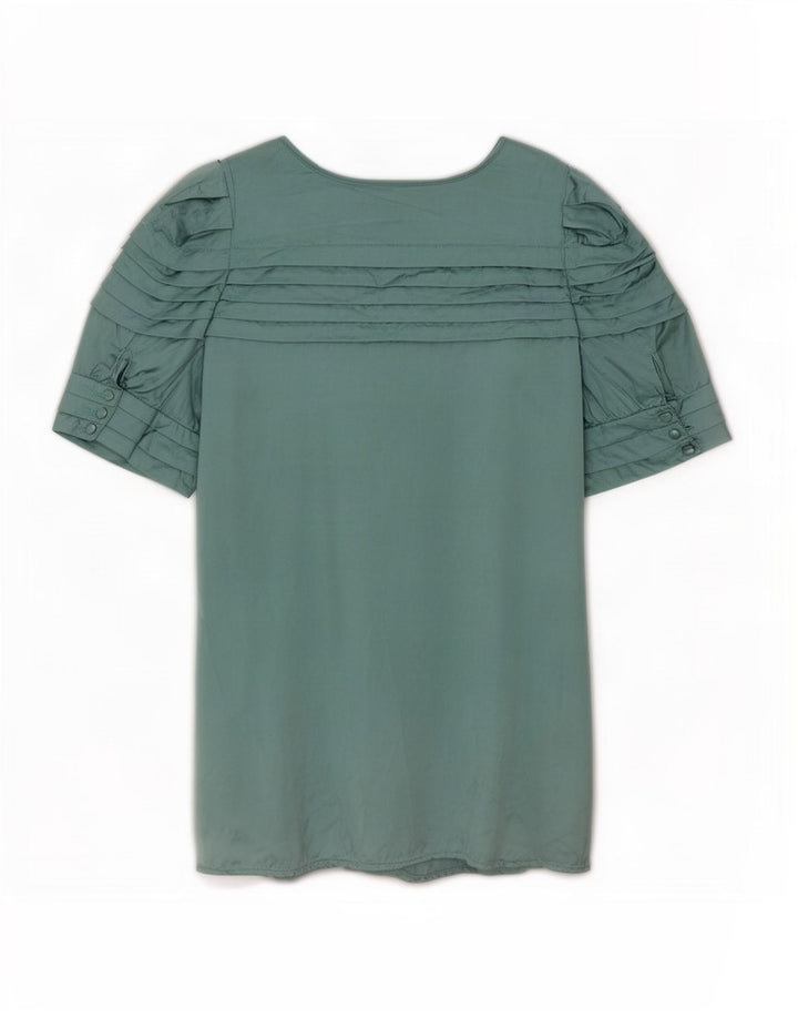 Top tunica da donna Reiss UK 10 Small Green Silk