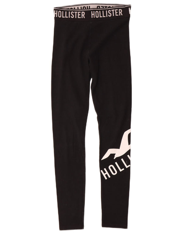 Leggings grafici Hollister da donna UK 6 XS neri