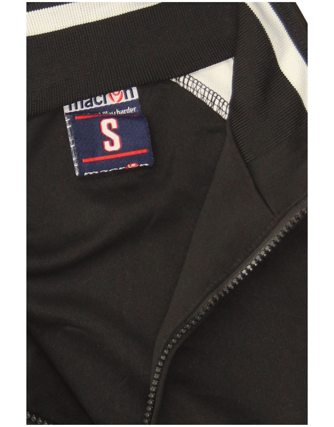 Giacca da ginnastica da uomo dal taglio ampio Macron Small Black Colourblock