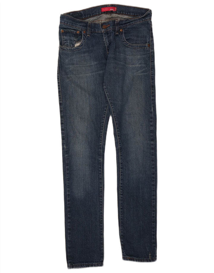 Levi's Donna 504 Jeans slim inclinati US 5 Medio W30 L32 Cotone blu