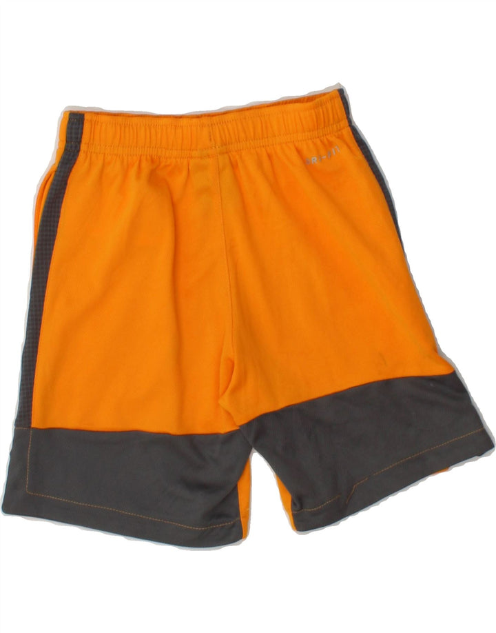 NIKE Boys Dri Fit Sport Shorts 5-6 Years Medium  Orange Colourblock Vintage Nike and Second-Hand Nike from Messina Hembry 