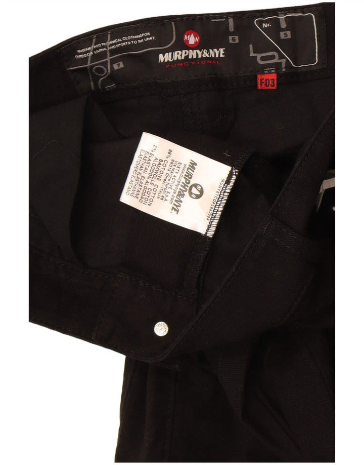 Pantaloni casual slim da donna Murphy & Nye W33 L33 cotone nero