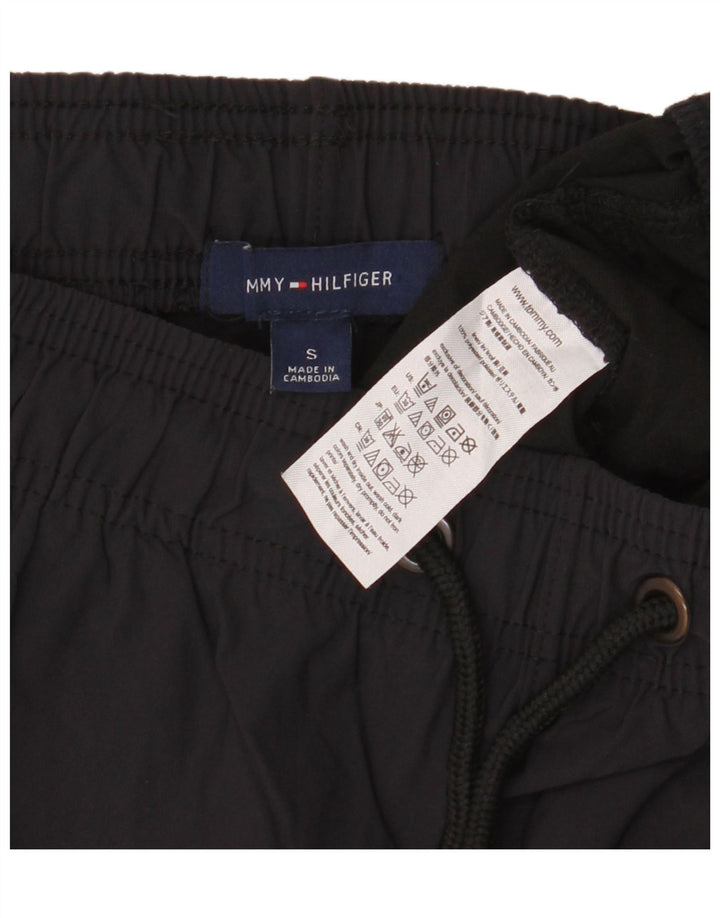 Pantaloncini sportivi grafici da uomo Tommy Hilfiger piccoli in poliestere nero