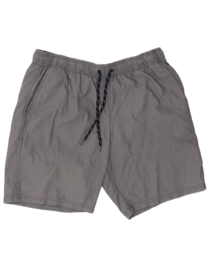 Pantaloncini sportivi da uomo Marks & Spencer grandi in cotone geometrico blu navy