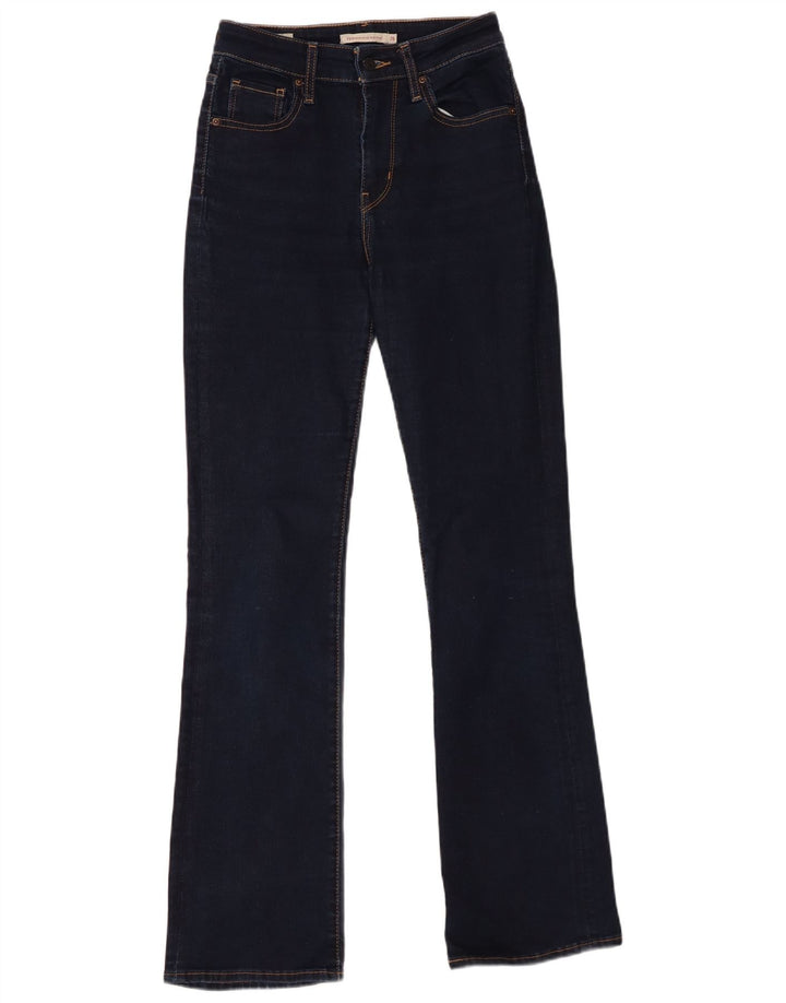 Jeans Levi's da donna 725 bootcut a vita alta W26 L32 cotone blu navy