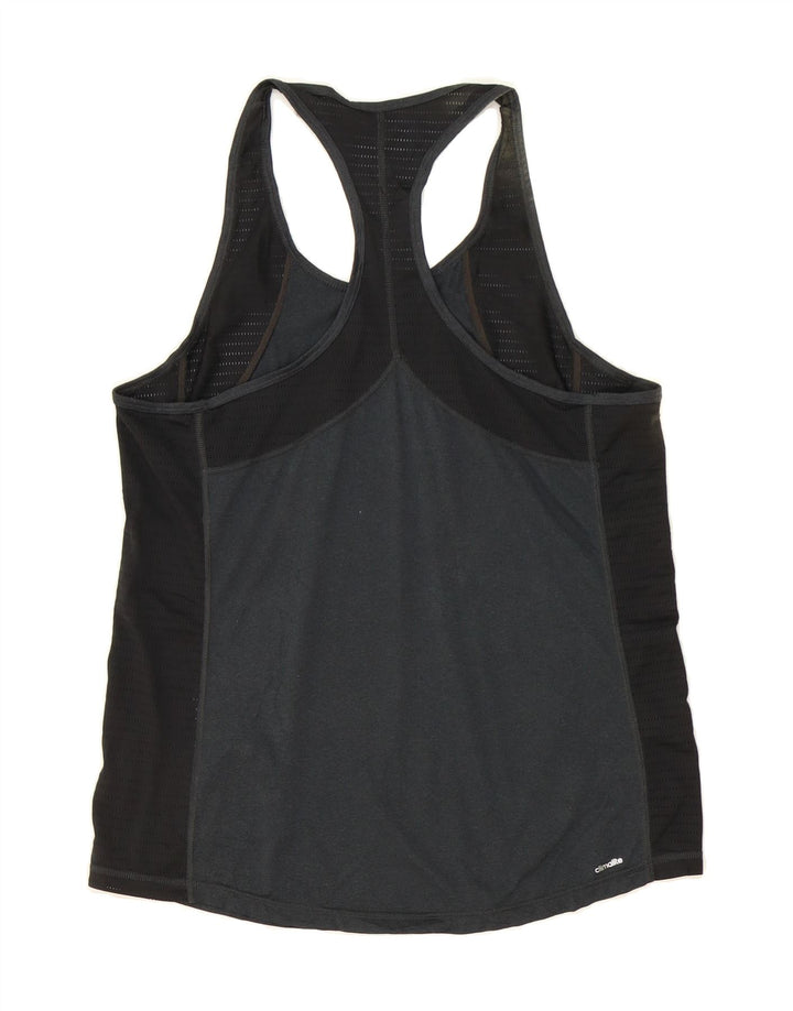 ADIDAS Womens Climalite Vest Top UK 14 Medium  Grey Colourblock Polyester Vintage Adidas and Second-Hand Adidas from Messina Hembry 