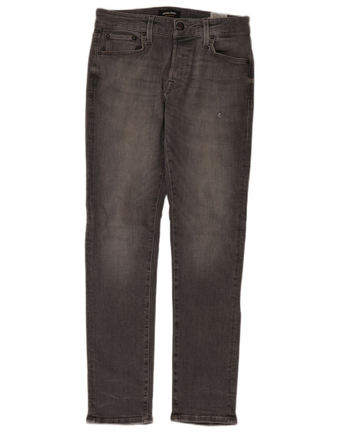 JACK & JONES Jeans slim da uomo W28 L30 cotone grigio