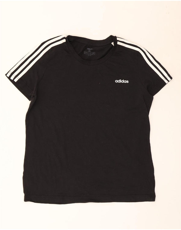 Maglietta ADIDAS da donna Top UK 20/22 XL cotone nero