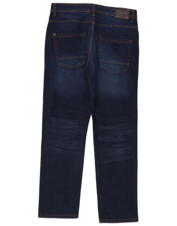 Jeans slim da uomo Kangaroo Poo W34 L30 cotone blu navy